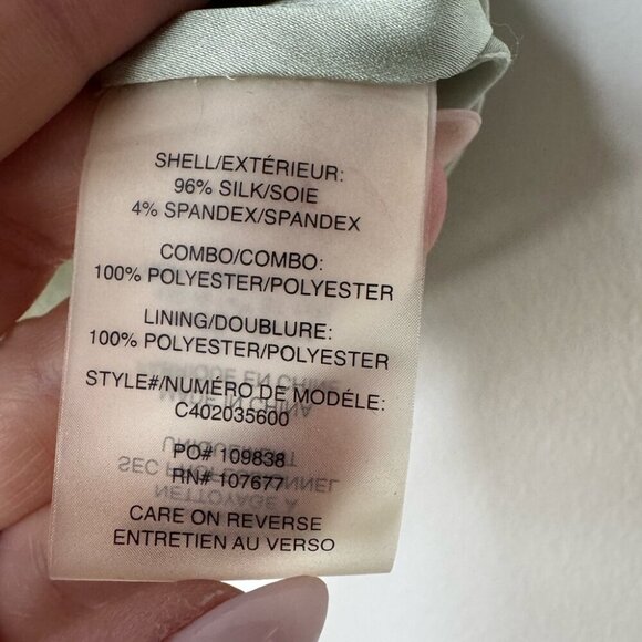 Alice + Olivia Sleeveless Top – Mint Green with Lace Back – Size 8 - Picture 5 of 12